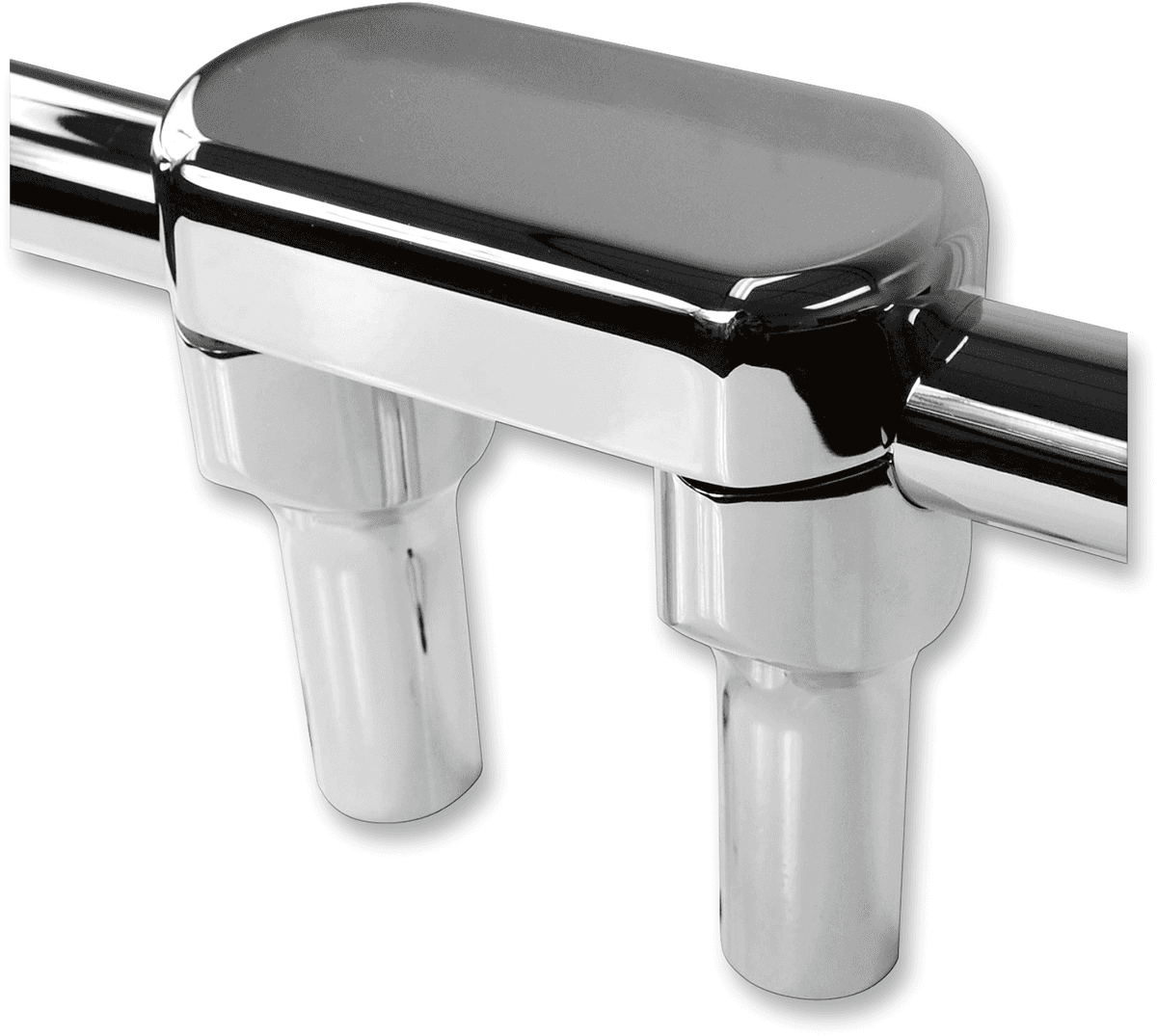 LA CHOPPERS 0602-0626 Hefty Handlebar Riser & Top Clamp Kit - 4" - Chrome