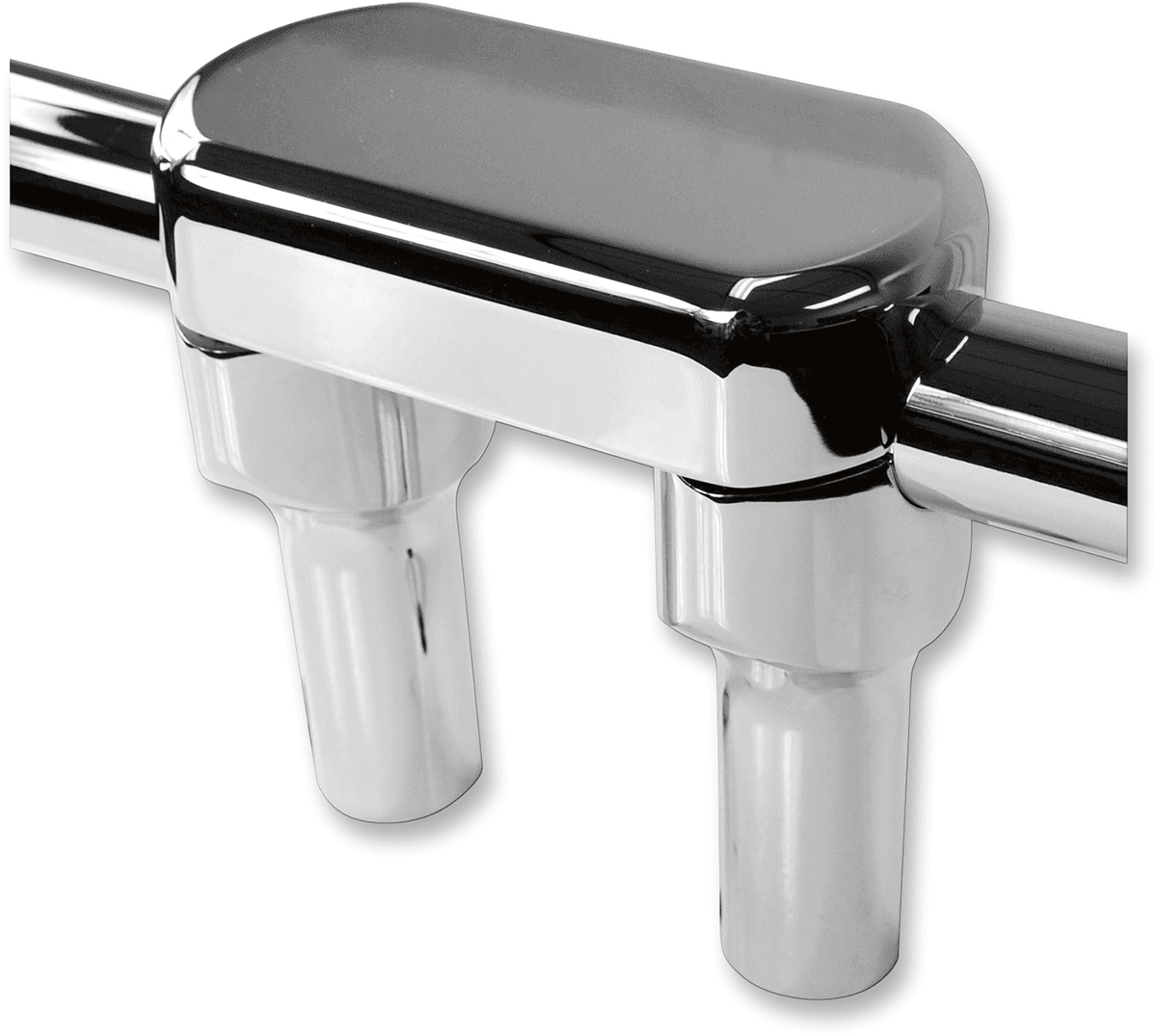 LA CHOPPERS 0602-0626 Hefty Handlebar Riser & Top Clamp Kit - 4" - Chrome
