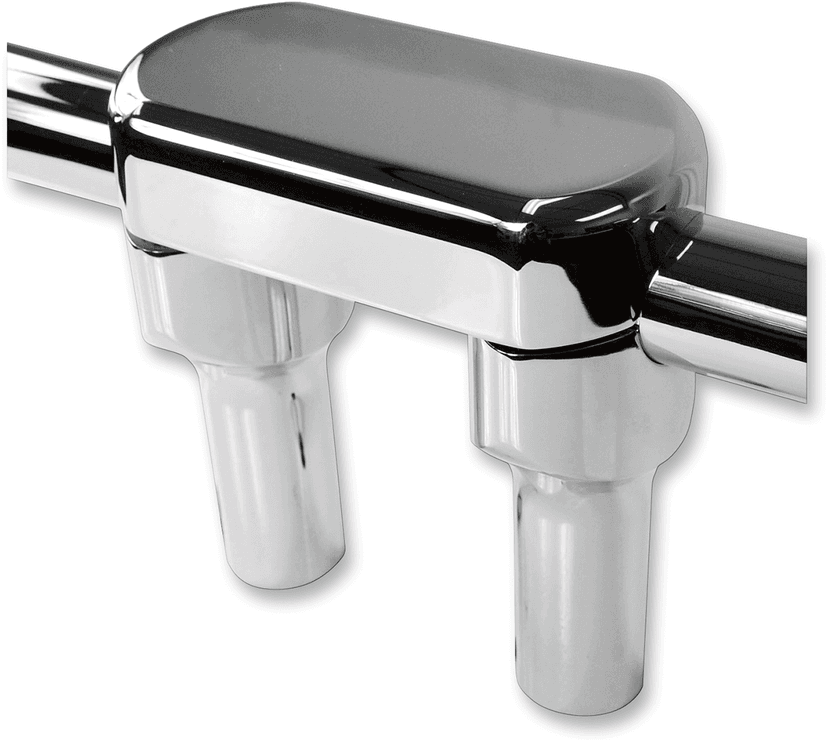 LA CHOPPERS 0602-0626 Hefty Handlebar Riser & Top Clamp Kit - 4" - Chrome
