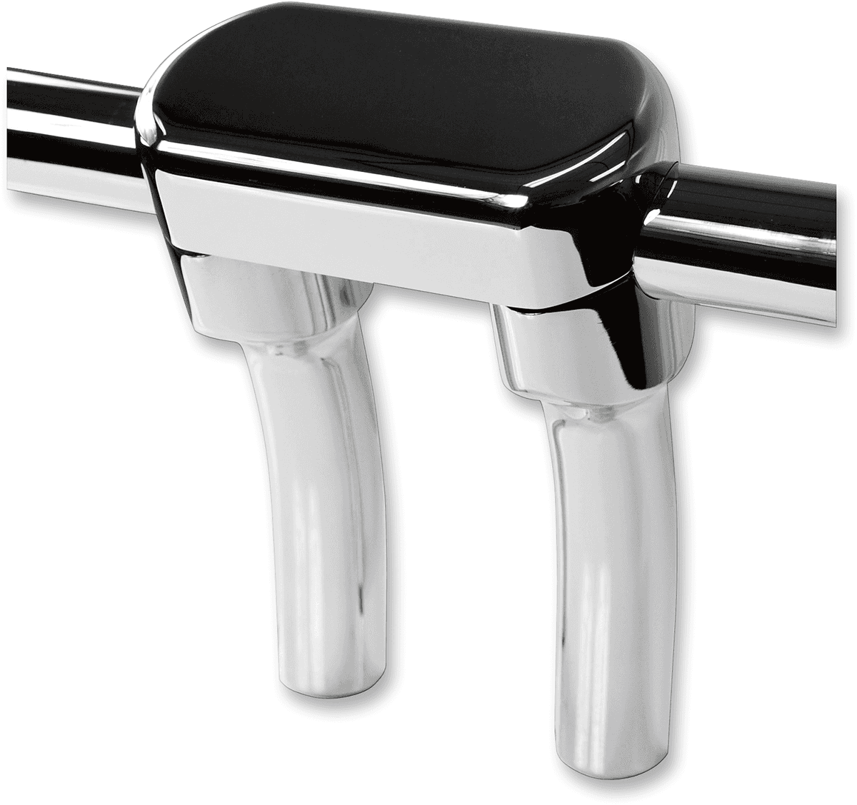 LA CHOPPERS 0602-0628 Hefty Handlebar Riser & Top Clamp Kit - 5-1/2" - Chrome