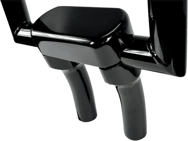 LA CHOPPERS 0602-0629 Hefty Handlebar Riser & Top Clamp Kit - 5-1/2" - Black