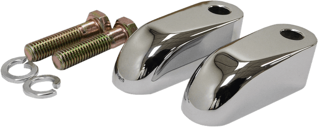 LA CHOPPERS 0602-0691 Handlebar Riser Pullback Extension Kit - 2" - Chrome