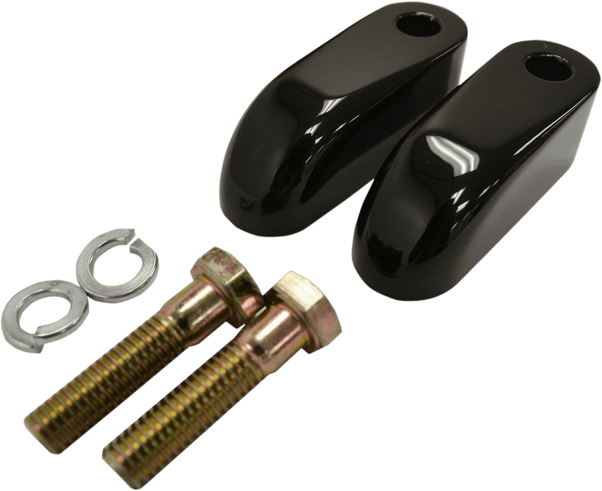 LA CHOPPERS 0602-0692 Handlebar Riser Pullback Extension Kit - 2" - Black