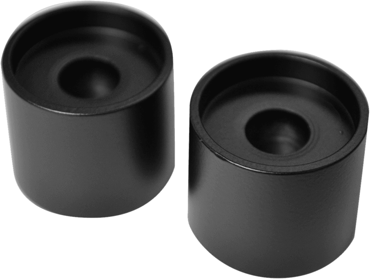 LA CHOPPERS 0602-0803 Handlebar Riser Extensions - 1" x 1-1/4" - Flat Black