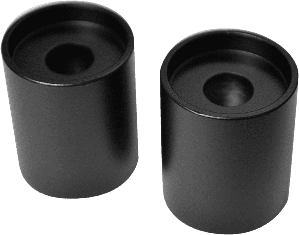 LA CHOPPERS 0602-0804 Handlebar Riser Extensions - 1-1/2" x 1-1/4" - Flat Black