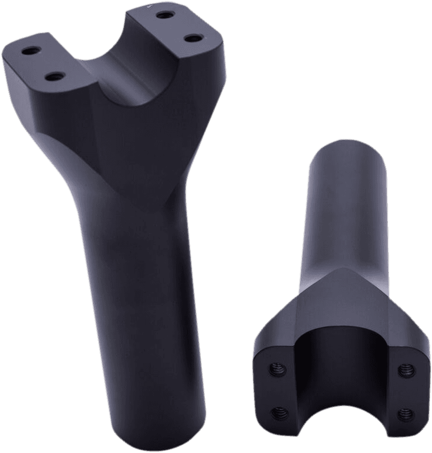 TRASK 0602-0823 Assault Handlebar Risers - 6" - Black