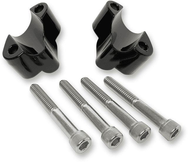 LA CHOPPERS 0602-0900 Handlebar Riser Extensions - 1" - Forty-Eight - Black