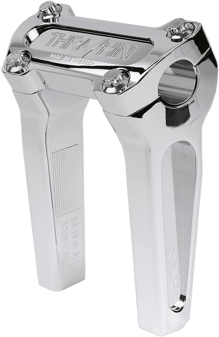 THRASHIN SUPPLY CO. 0602-1045 Handlebar Risers - Straight - 6" - Chrome