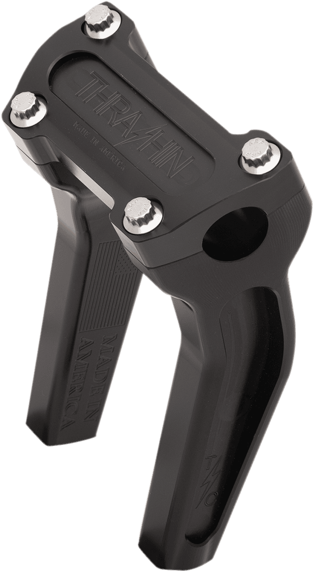 THRASHIN SUPPLY CO. 0602-1046 Handlebar Risers - Pull Back - 6-1/2" - Black