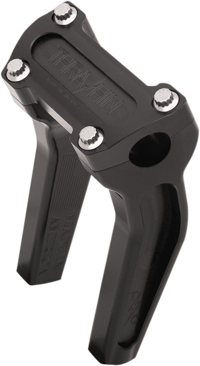 THRASHIN SUPPLY CO. 0602-1046 Handlebar Risers - Pull Back - 6-1/2" - Black — image 1 of 3