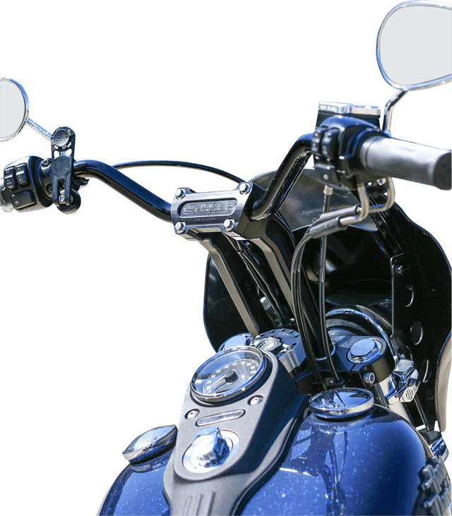 THRASHIN SUPPLY CO. 0602-1050 Handlebar Risers - Pull Back - 9-1/2" - Black — image 2 of 3