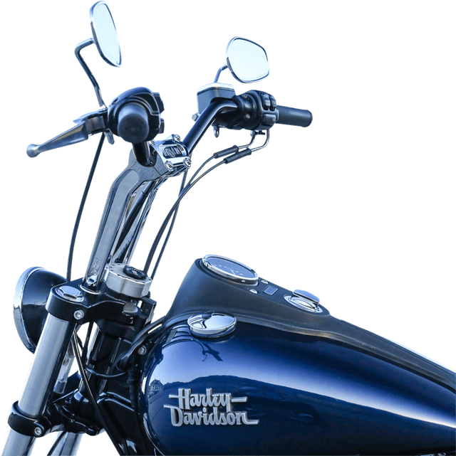 THRASHIN SUPPLY CO. 0602-1051 Handlebar Risers - Pull Back - 9-1/2" - Chrome — image 3 of 4