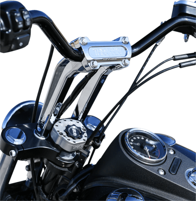 THRASHIN SUPPLY CO. 0602-1051 Handlebar Risers - Pull Back - 9-1/2" - Chrome — image 2 of 4