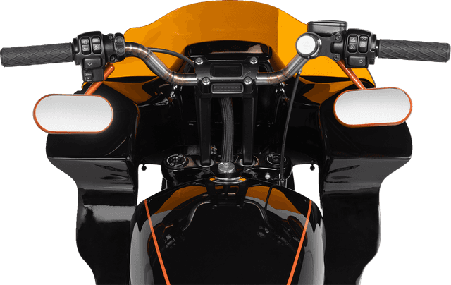 THRASHIN SUPPLY CO. 0602-1058 Handlebar Risers - Pull Back - 9-1/2" - Gauge Cutout - Black — image 2 of 2