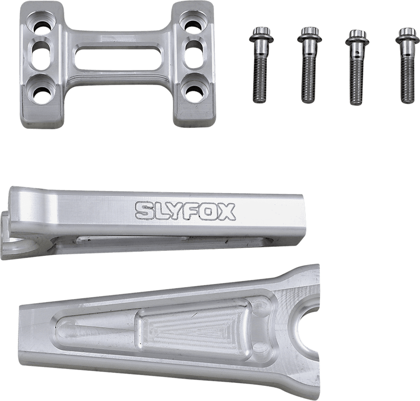 SLYFOX 0602-1156 Handlebar Riser Kit - Straight - 1" Clamping - 6" Rise - Raw — image 2 of 2