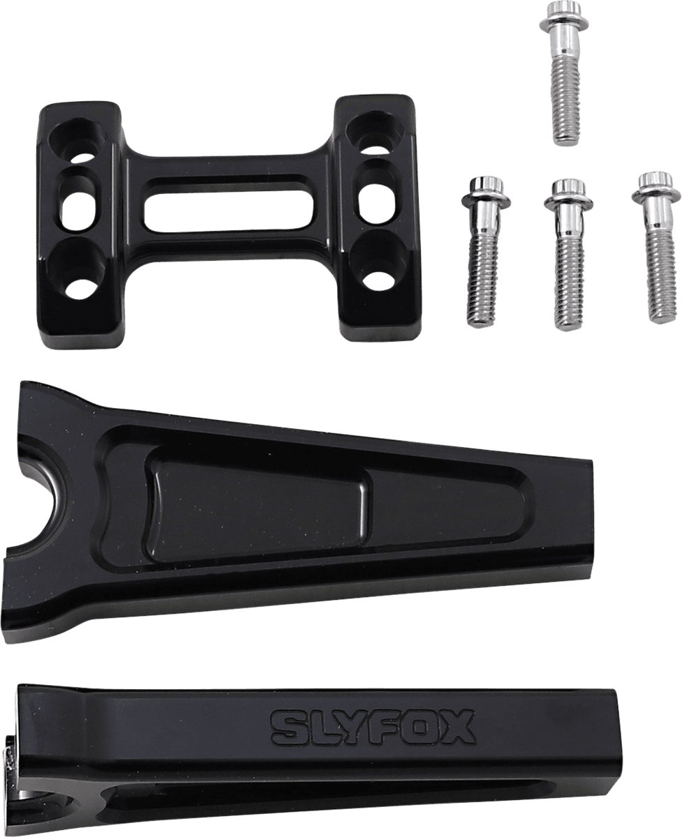 SLYFOX 0602-1157 Handlebar Riser Kit - Straight - 1" Clamping - 6" Rise - Black