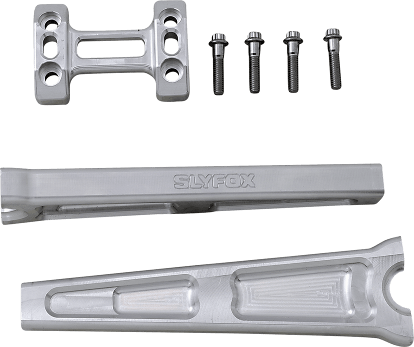 SLYFOX 0602-1160 Handlebar Riser Kit - Straight - 1" Clamping - 10" Rise - Raw — image 2 of 2