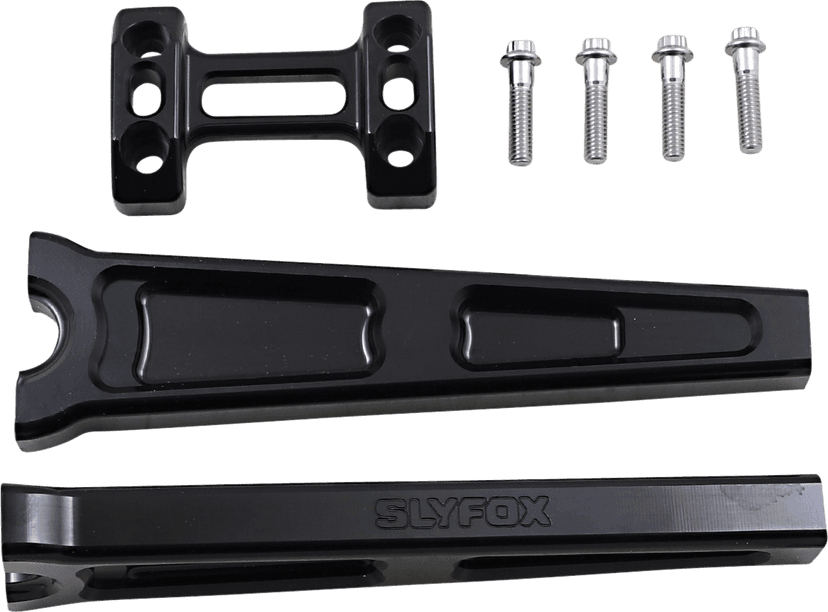 SLYFOX 0602-1161 Handlebar Riser Kit - Straight - 1" Clamping - 10" Rise - Black — image 2 of 2