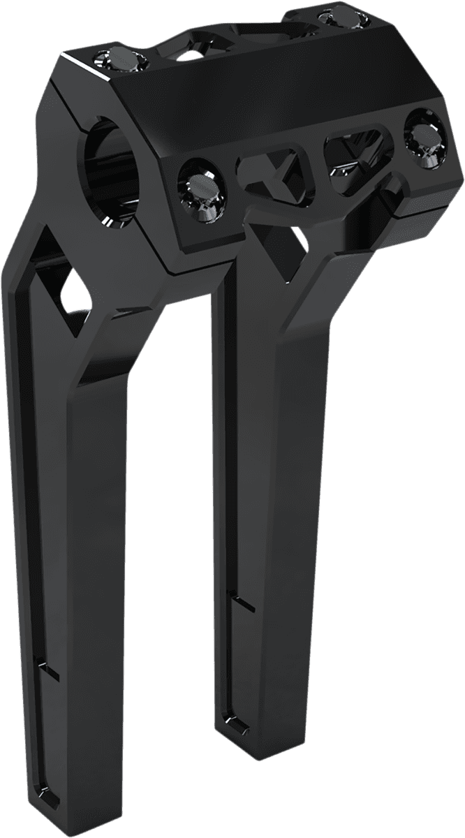 LA CHOPPERS 0602-1208 Performance Risers - Pullback - 10" x 1-1/4" - Black Anodized
