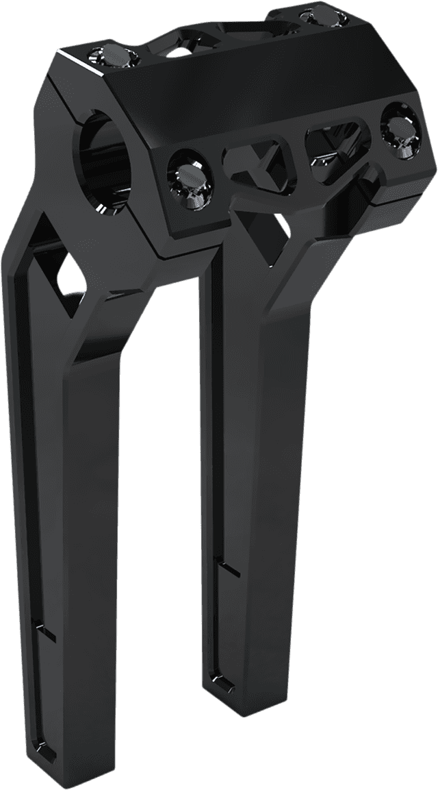 LA CHOPPERS 0602-1208 Performance Risers - Pullback - 10" x 1-1/4" - Black Anodized