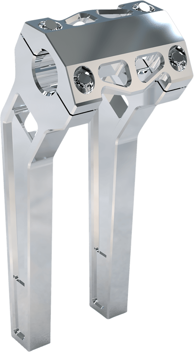 LA CHOPPERS 0602-1211 Performance Risers - Pullback - 10" x 1-1/4" - Raw