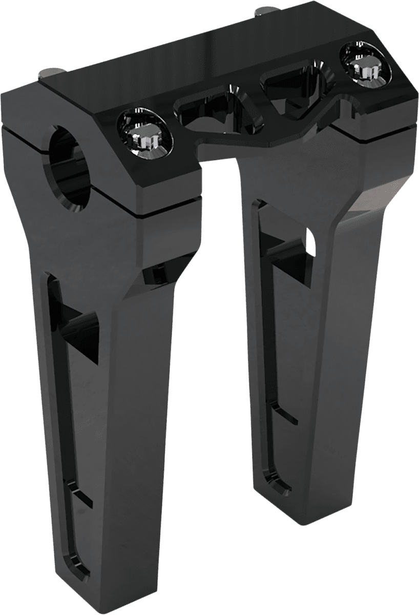 LA CHOPPERS 0602-1212 Performance Risers - Straight - 6" - Black Anodized