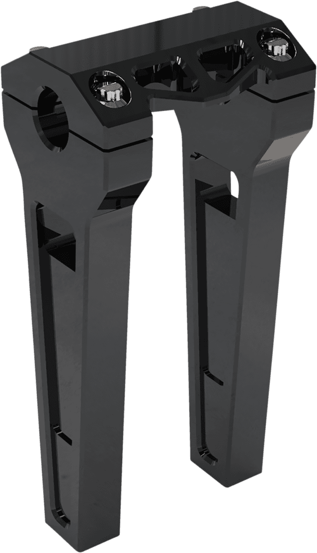 LA CHOPPERS 0602-1213 Performance Risers - Straight - 8" - Black Anodized