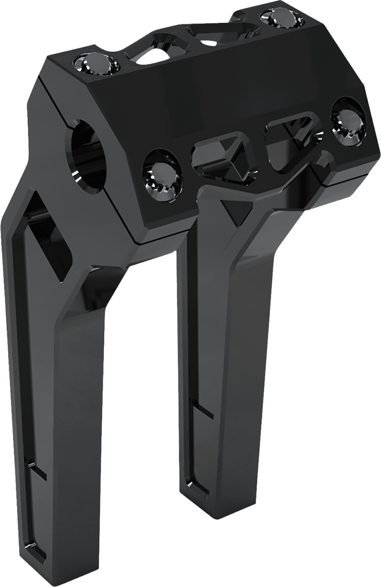 LA CHOPPERS 0602-1219 Performance Risers - Pullback - 8" - Black Anodized