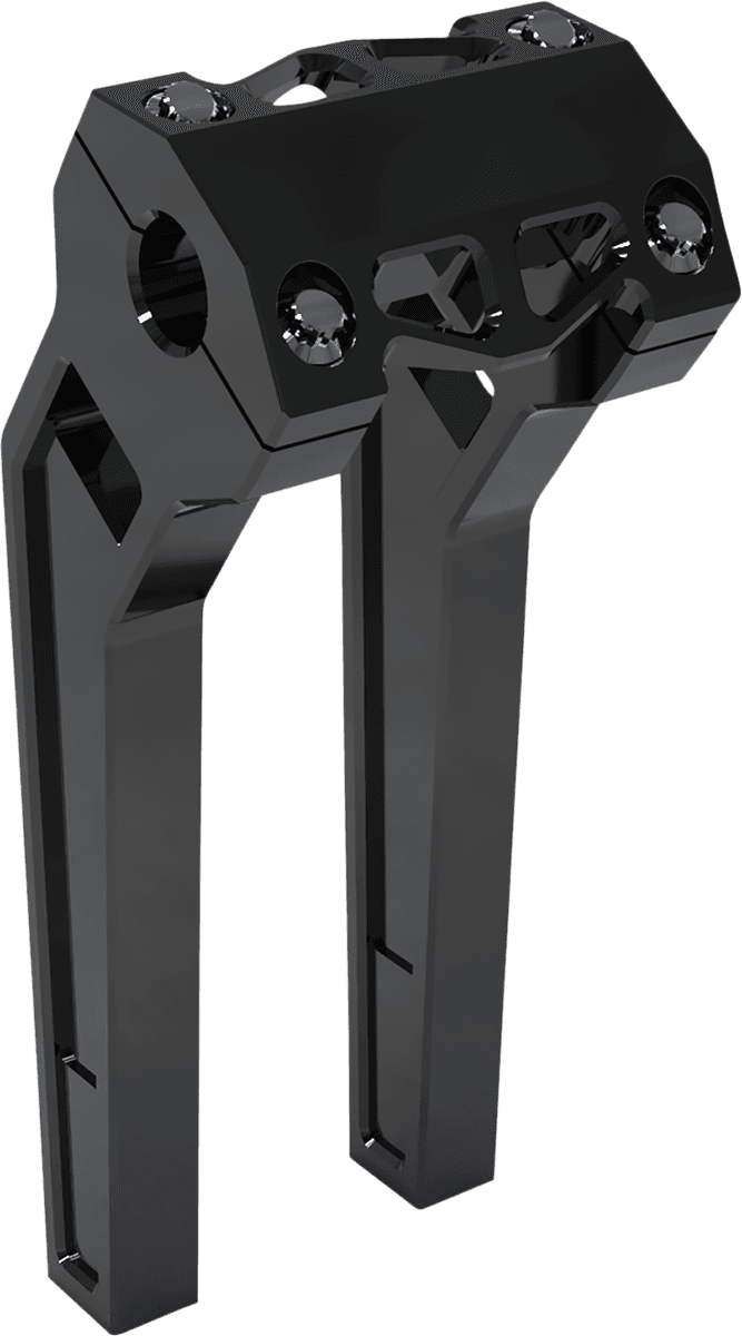 LA CHOPPERS 0602-1220 Performance Risers - Pullback - 10" - Black Anodized