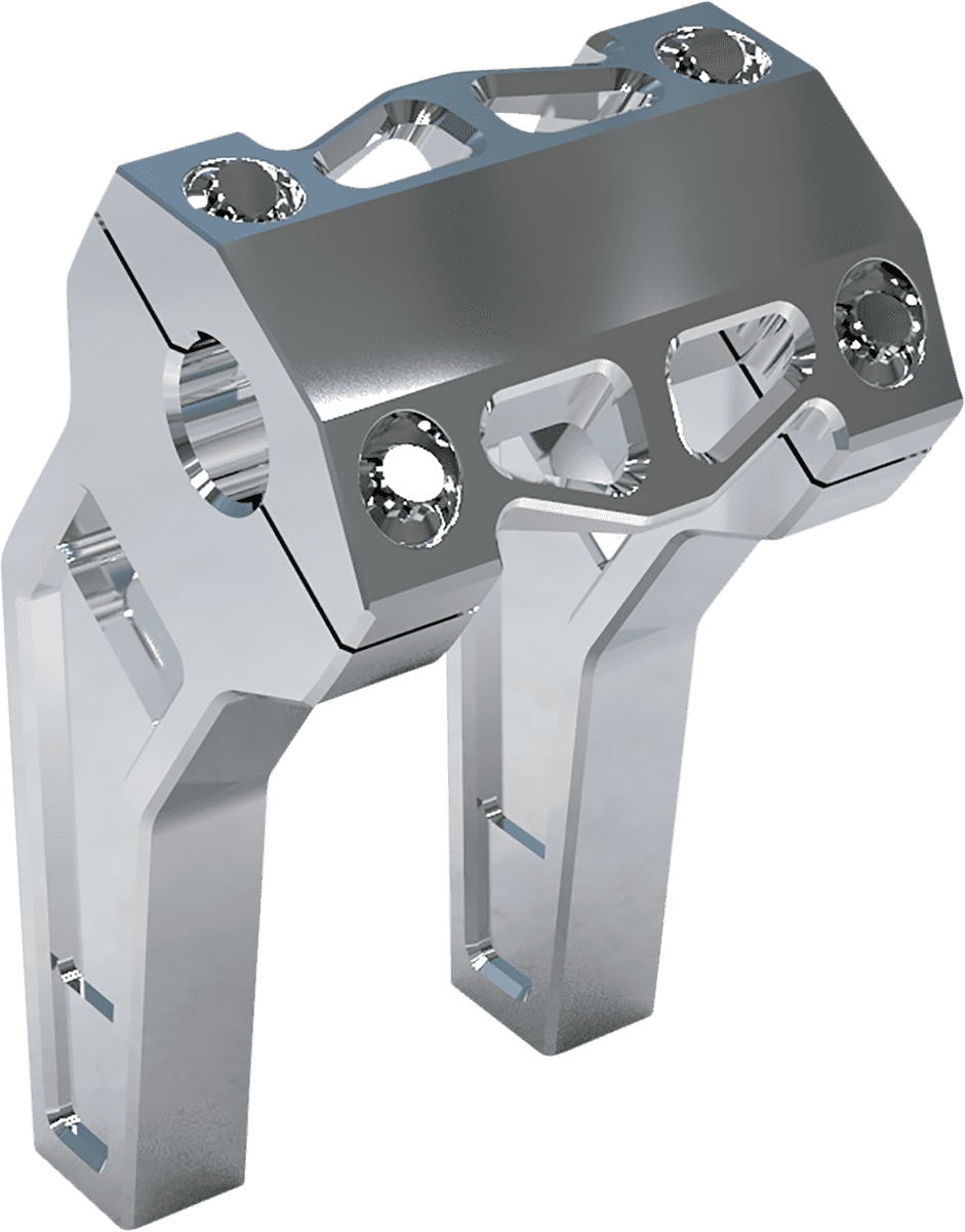 LA CHOPPERS 0602-1221 Performance Risers - Pullback - 6" - Raw