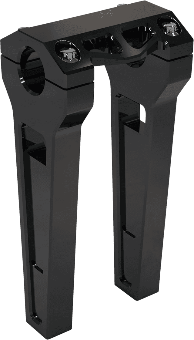 LA CHOPPERS 0602-1225 Performance Risers - Straight - 8" x 1-1/4" - Black Anodized