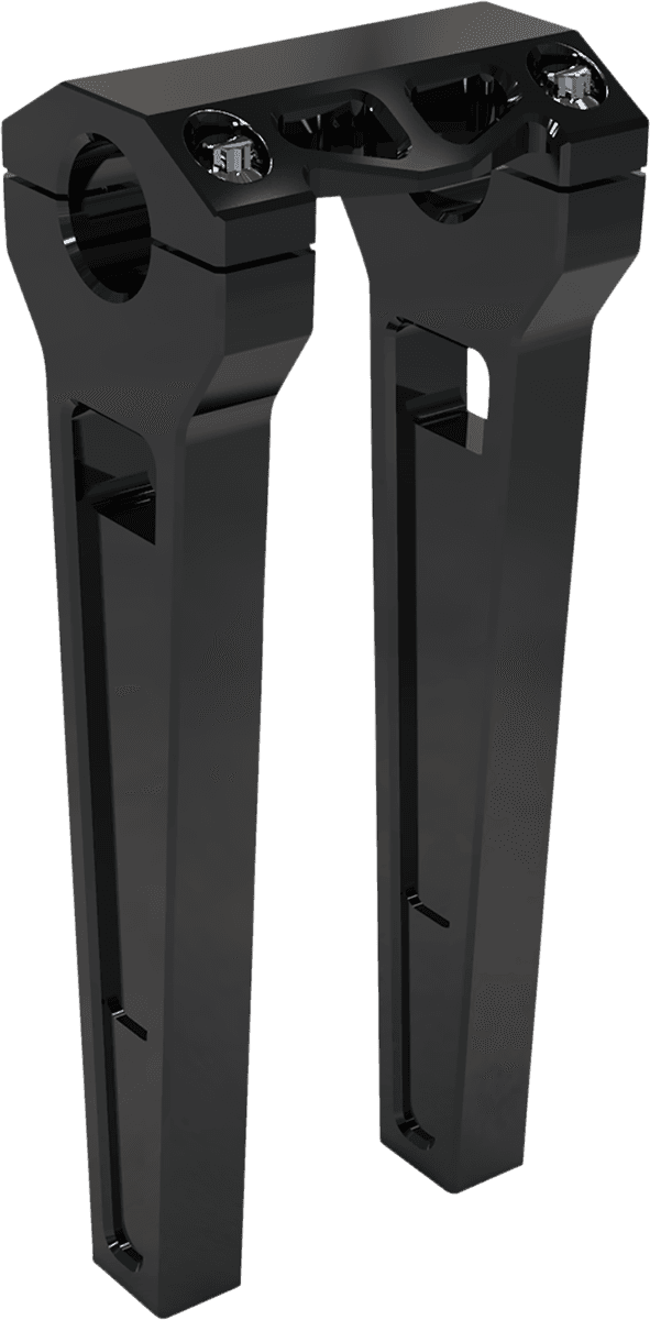 LA CHOPPERS 0602-1226 Performance Risers - Straight - 10" x 1-1/4" - Black Anodized