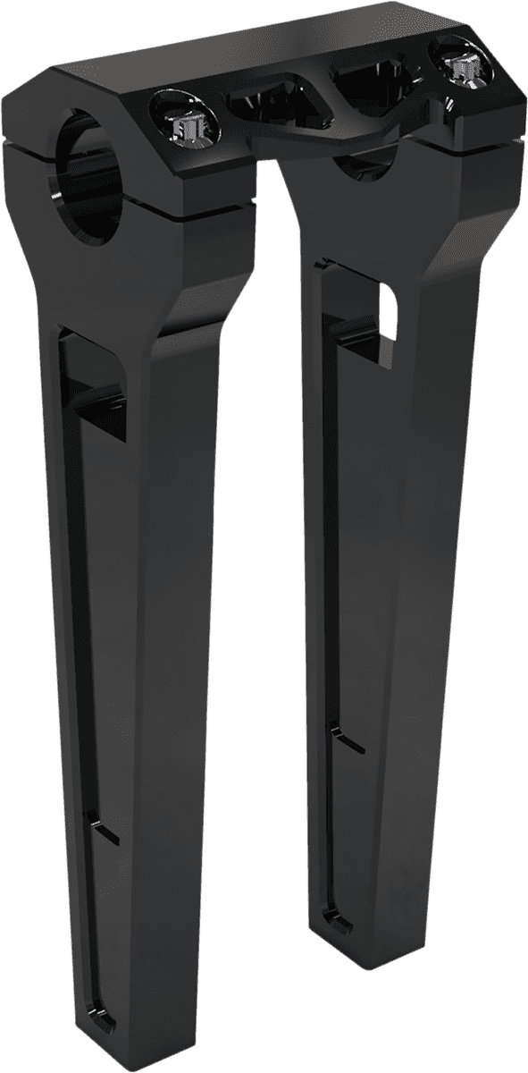 LA CHOPPERS 0602-1226 Performance Risers - Straight - 10" x 1-1/4" - Black Anodized