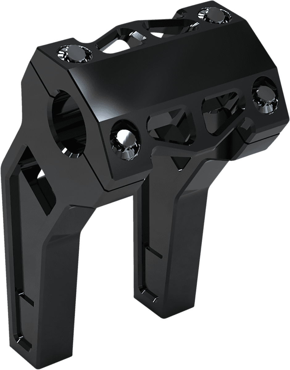 LA CHOPPERS 0602-1230 Performance Risers - Pullback - 6" x 1-1/4" - Black Anodized