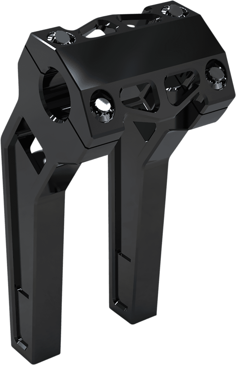 LA CHOPPERS 0602-1231 Performance Risers - Pullback - 8" x 1-1/4" - Black Anodized
