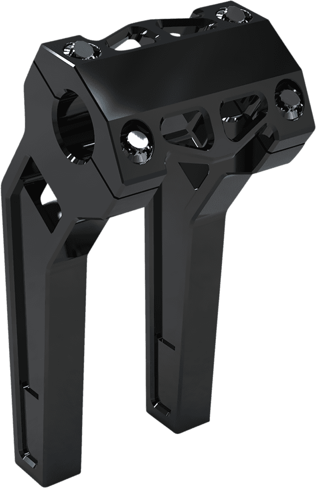 LA CHOPPERS 0602-1231 Performance Risers - Pullback - 8" x 1-1/4" - Black Anodized