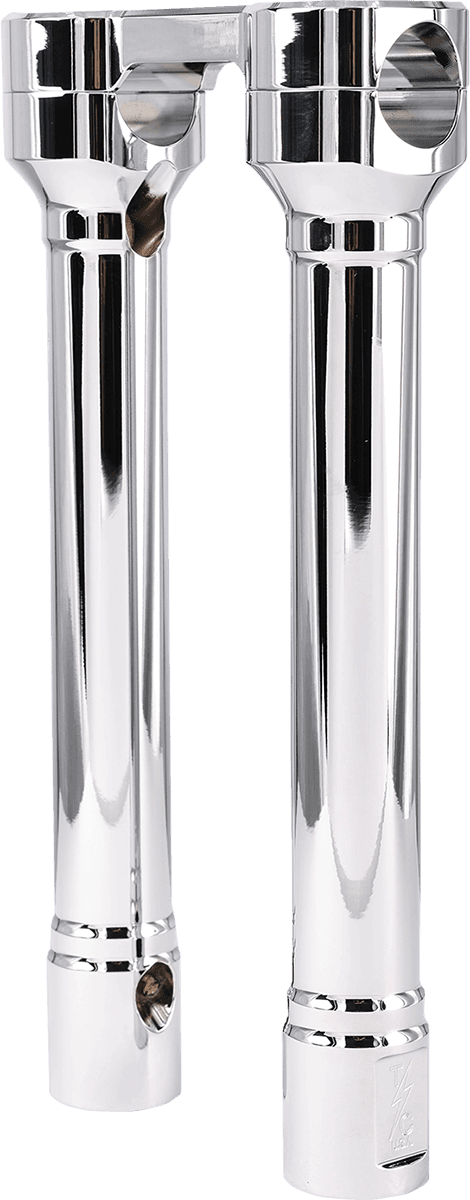 THRASHIN SUPPLY CO. 0602-1241 Hole Shot Risers - 10" - Chrome — image 2 of 2