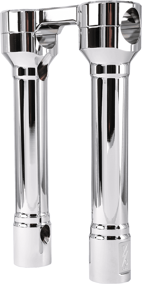 THRASHIN SUPPLY CO. 0602-1243 Hole Shot Risers - 8" - Chrome — image 2 of 2