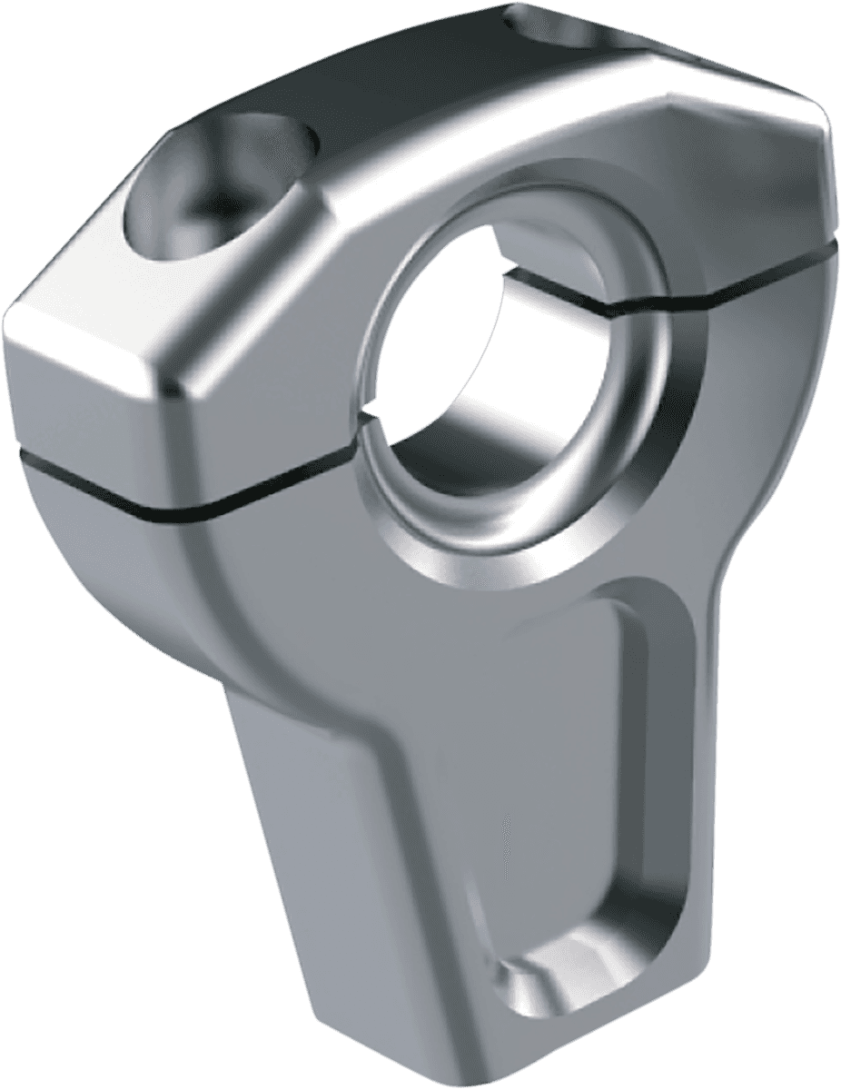 SLYFOX 0602-1253 Handlebar Riser Kit - Straight - 1" Clamping - 2-1/2" Rise - Raw