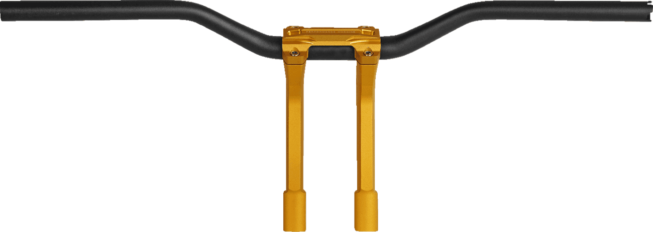 PERFORMANCE MACHINE (PM) 0602-1488 Phatbar & Riser Kit - Internal Wiring - 9" - Gold Ops