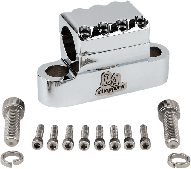 LA CHOPPERS 0603-0822 Kage Fighter Handlebar Clamp - Chrome