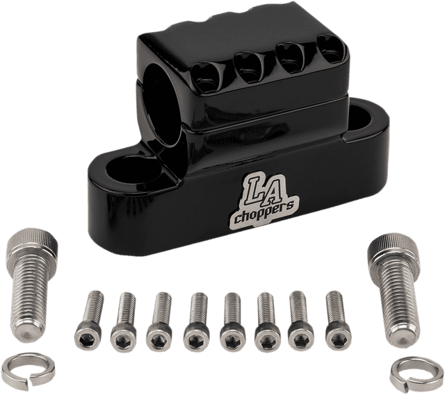 LA CHOPPERS 0603-0823 Kage Fighter Handlebar Clamp - Black