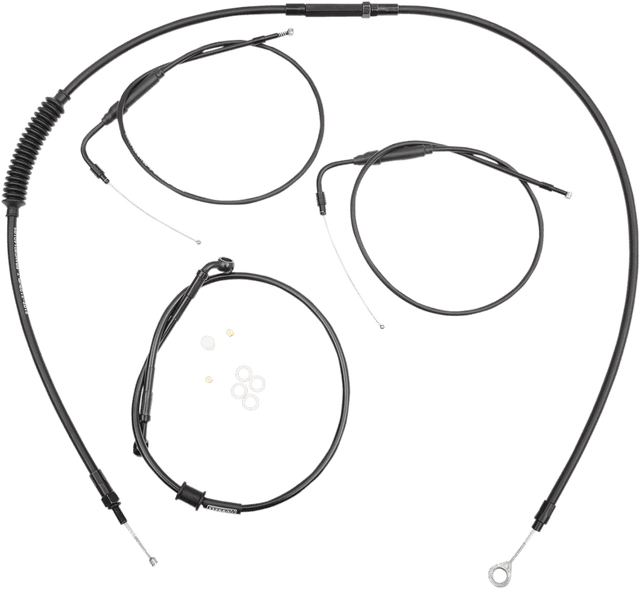 BURLY BRAND 0610-0751 Handlebar Cable and Brake Line Kit for Clubman Handlebars - '07-'22 XL