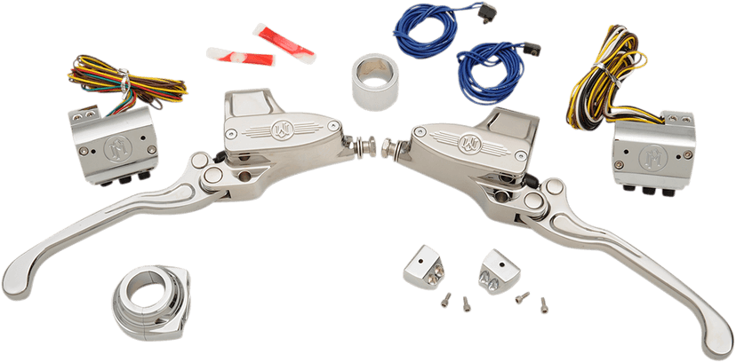 BARNETT 0610-1674 Handlebar Control Kit - Hydraulic - 9/16" Master Cylinder - Chrome
