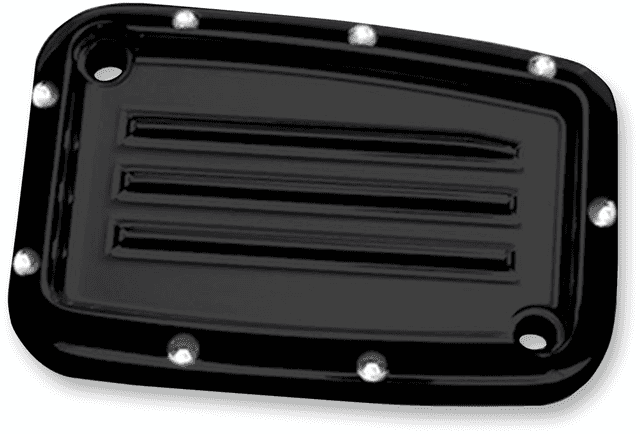 COVINGTONS 0610-1963 Master Cylinder Cover - Clutch - Dimpled - Black