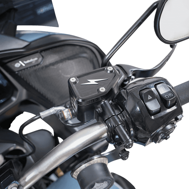 THRASHIN SUPPLY CO. 0610-2359 Master Cylinder Cover - Brake - Front - Black/Twice-Cut — image 3 of 3