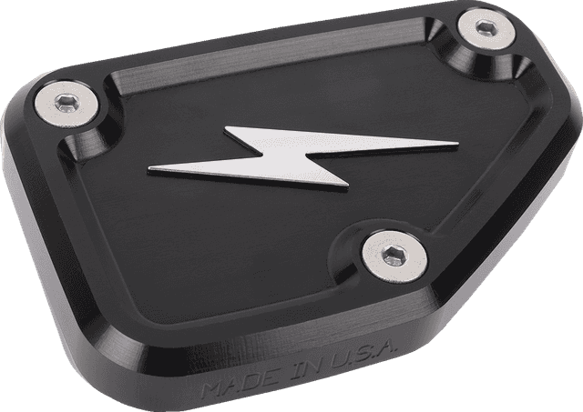THRASHIN SUPPLY CO. 0610-2359 Master Cylinder Cover - Brake - Front - Black/Twice-Cut — image 1 of 3