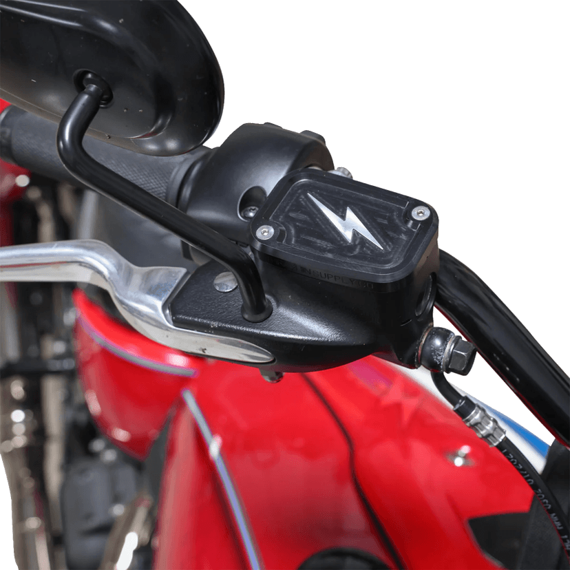 THRASHIN SUPPLY CO. 0610-2385 Master Cylinder Cover - Brake - Front - Black/Twice-Cut — image 4 of 4