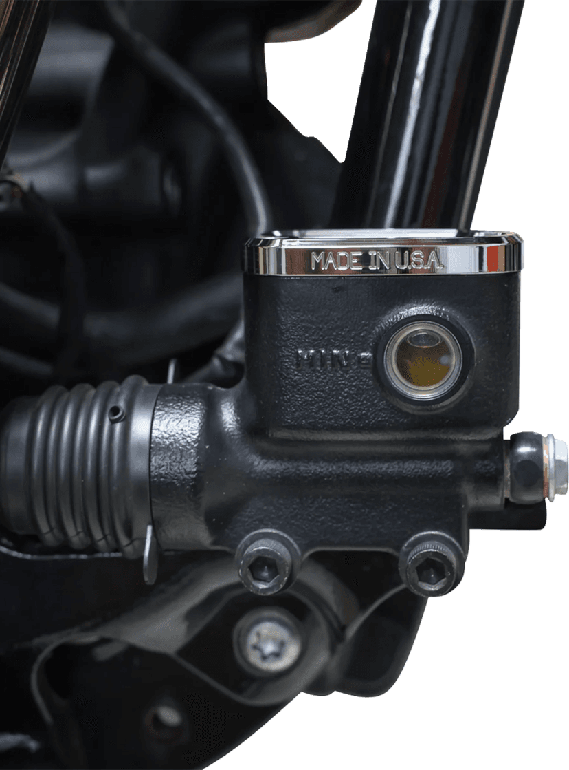 THRASHIN SUPPLY CO. 0610-2388 Brake Reservoir Cap - Rear - Chrome - '18+ Softail — image 4 of 5