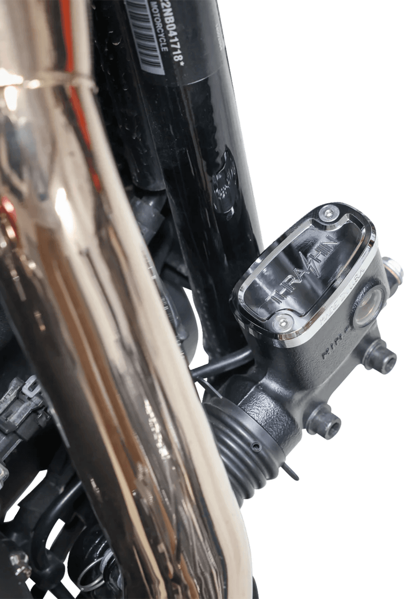 THRASHIN SUPPLY CO. 0610-2388 Brake Reservoir Cap - Rear - Chrome - '18+ Softail — image 2 of 5